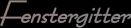 Fenstergitter